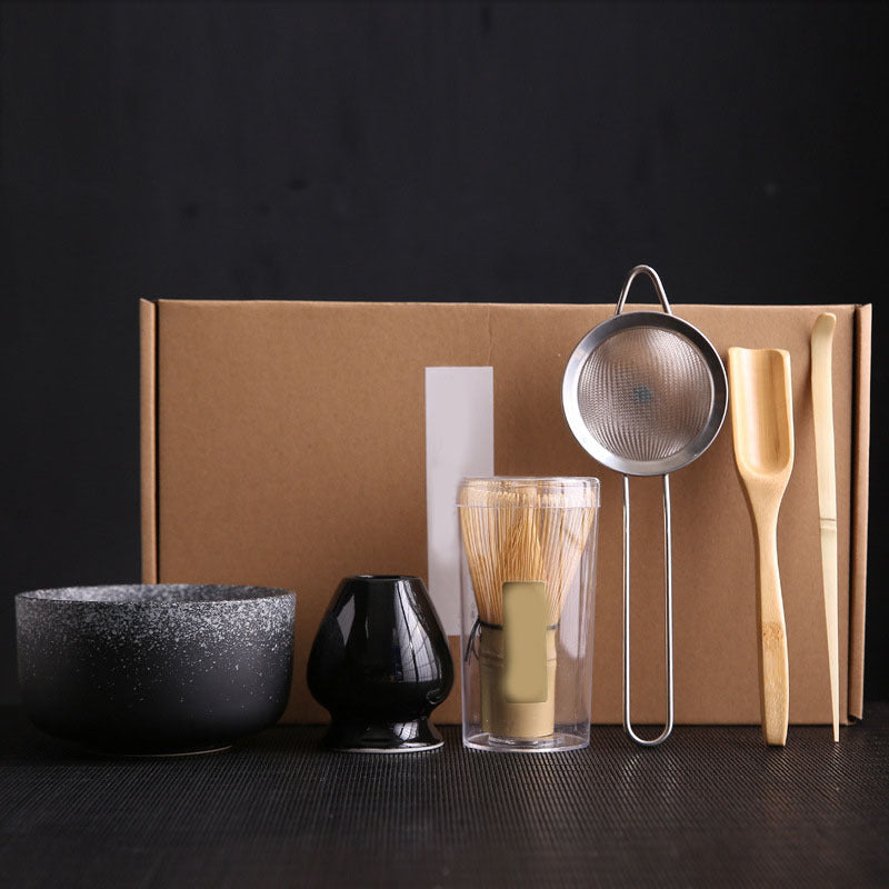 Japanese Gift Box Set includes a Tea Brush, Matcha Brush, Hundred-Book Stand, and Song Dynasty Tea Pointing Matcha Tea Making Tool Set.