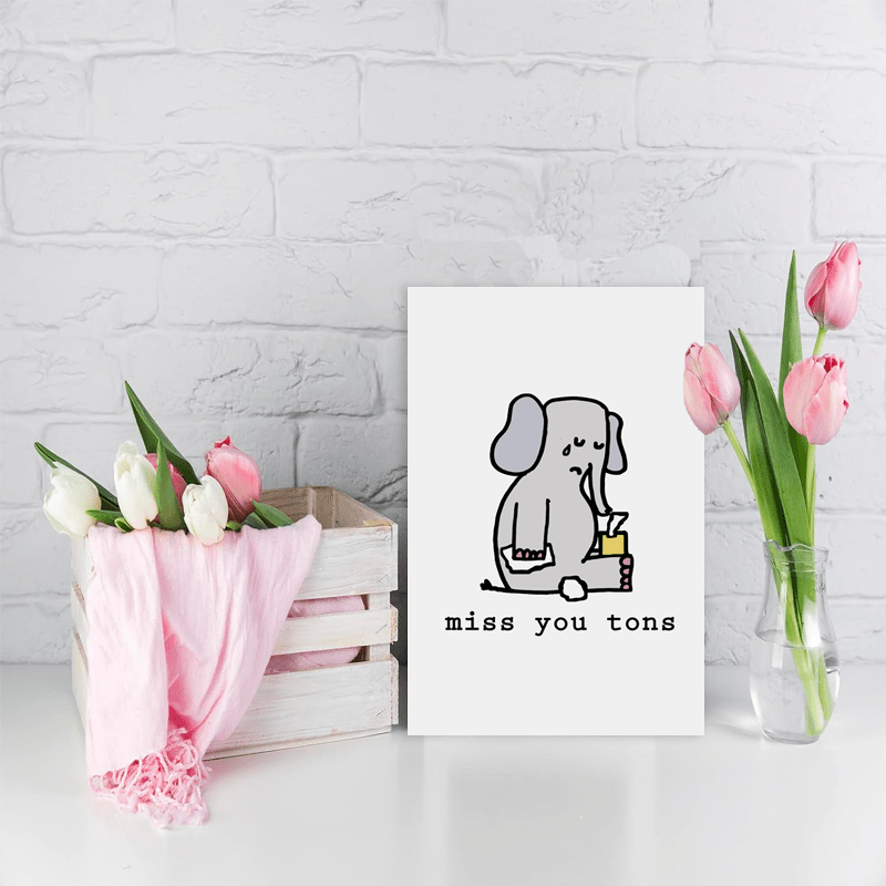 Celebrate with humor and cuteness with this adorable Elephant Birthday Card! Perfect for friends and family, this cute baby elephant card is the best gift for Eid Al-Adha Mubarak.