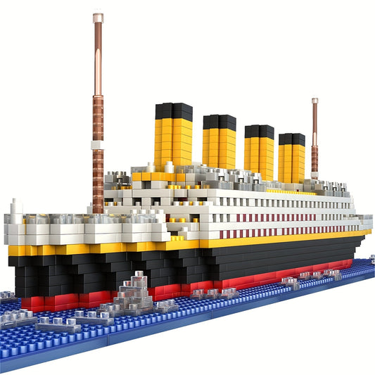 Build your own Ship Model with this 3D Puzzle Set! This DIY Educational Toy comes with Mini Blocks and is a perfect gift for Youngsters and Adults alike. Whether it's for Halloween, Thanksgiving Day, or Christmas, this set is sure to bring joy and hours