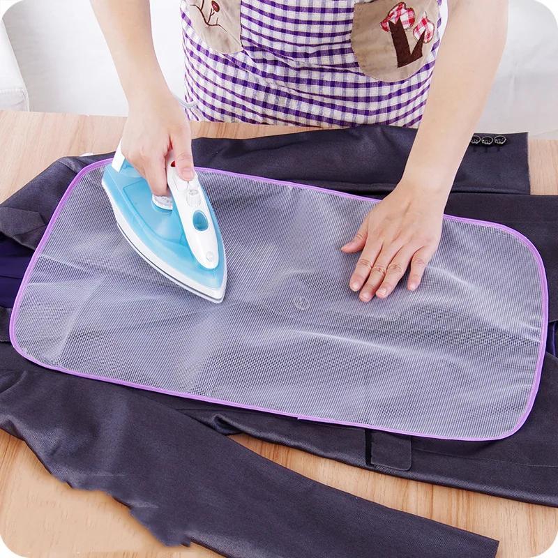 One piece of HeatGuard Ironing Mesh Pad, made from high-temperature resistant fabric to protect against heat while steam ironing. This household accessory acts as an insulation mesh and ironing pad fabric.