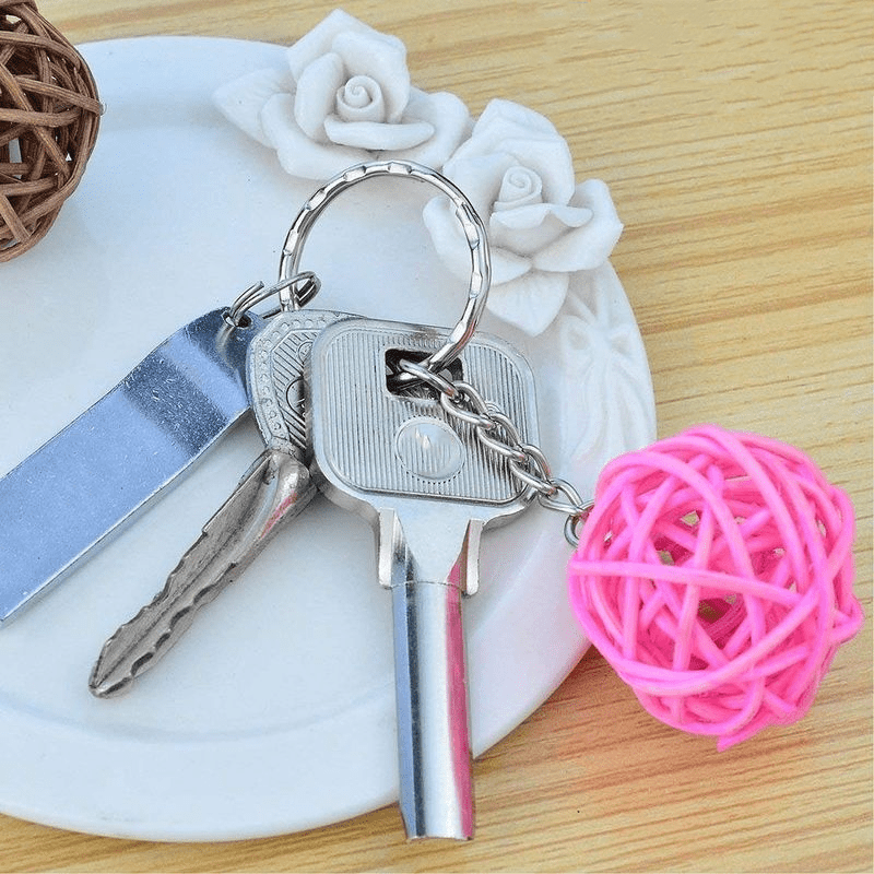 Set of 50 Alloy Key Rings Keychain with Link Chain for Crafting Keychains