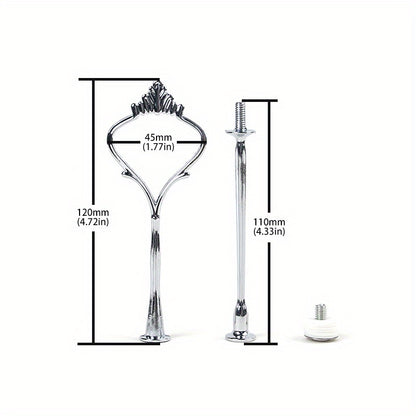 European-style multi-layer crown cake stand made of zinc alloy for DIY weddings.