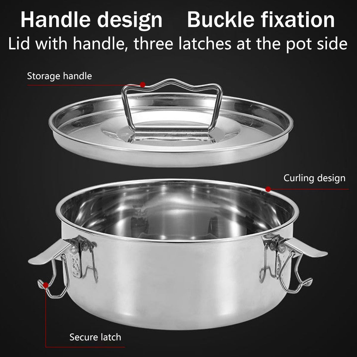 Stainless Steel Flan Mold with Lid, Handle, and 1.5QT Capacity - Portable Round Cake Baking Mold for Chocolate Cake, Cupcake, Pudding, and More