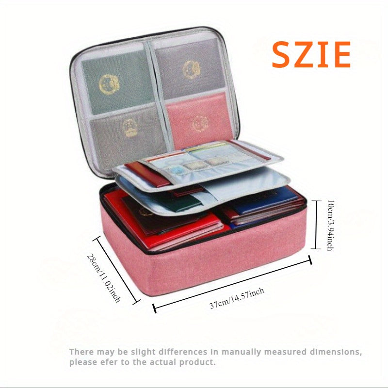 Multi-layer High-capacity Woman Certificate Storage Bag, Versatile File Sorting Box for Certificates, Ideal for Mothers and Household Organization