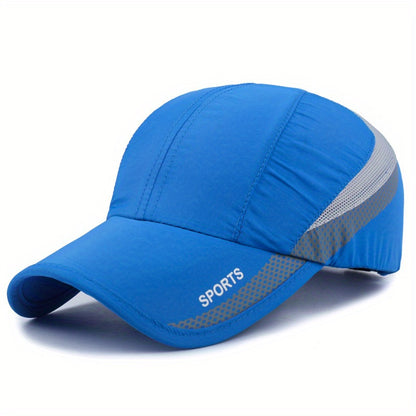 Stay cool and stylishly protected with a quick-drying baseball cap for outdoor activities.