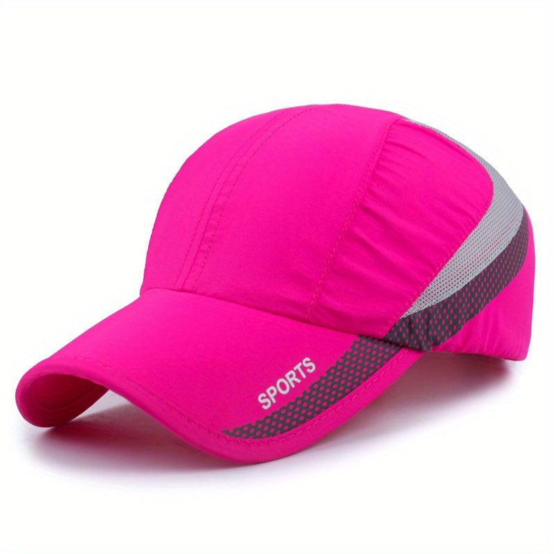 Stay cool and stylishly protected with a quick-drying baseball cap for outdoor activities.