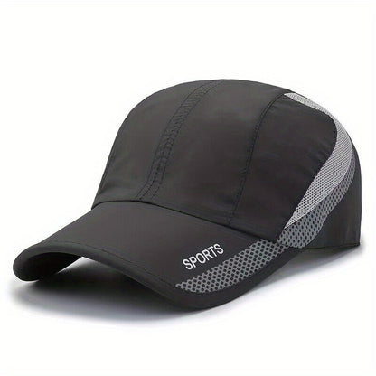 Stay cool and stylishly protected with a quick-drying baseball cap for outdoor activities.