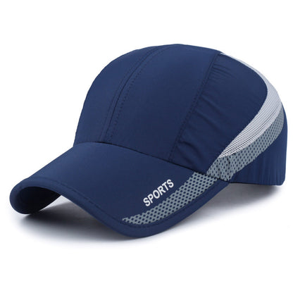 Stay cool and stylishly protected with a quick-drying baseball cap for outdoor activities.