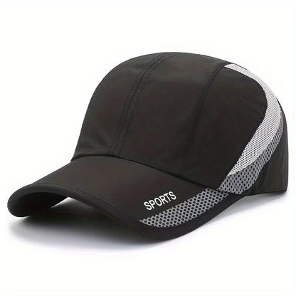 Stay cool and stylishly protected with a quick-drying baseball cap for outdoor activities.