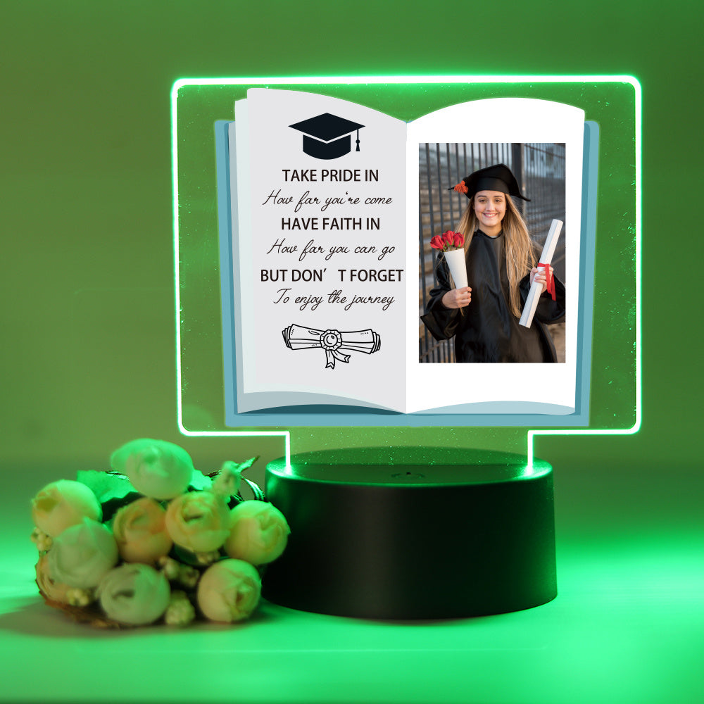 Custom 3D LED night light, perfect for graduation and birthday gifts for girls, boys, and friends.