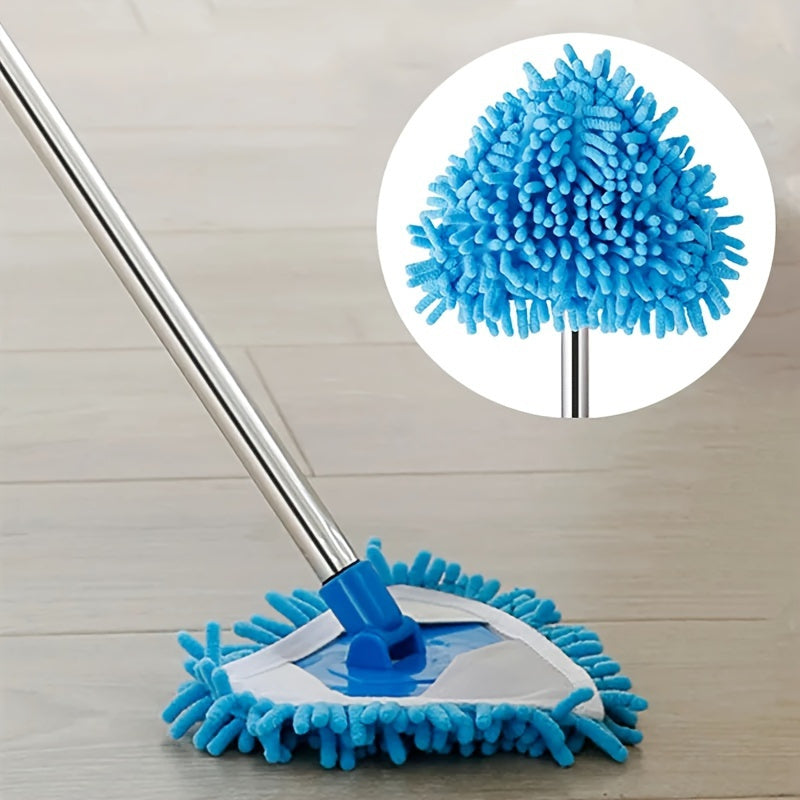 Set of 4 Triangle Mop Replacement Pads for Dust Removal. These washable and durable replacement mop heads have high dirt and water absorption capabilities for both wet and dry use. They are easy to clean and perfect for all your cleaning needs.