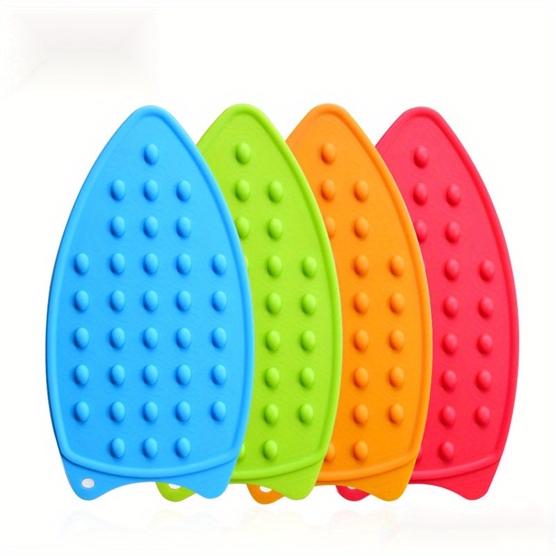 1 piece of Silicone Ironing Pad, featuring a solid color and heat-insulated design. This foldable mat is also waterproof, non-slip, and thickened for added durability. Perfect for apartments, college dorms, and back-to-school needs. A must-have for home