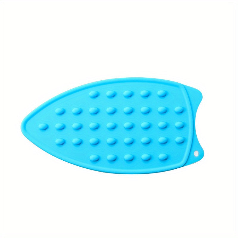 1 piece of Silicone Ironing Pad, featuring a solid color and heat-insulated design. This foldable mat is also waterproof, non-slip, and thickened for added durability. Perfect for apartments, college dorms, and back-to-school needs. A must-have for home