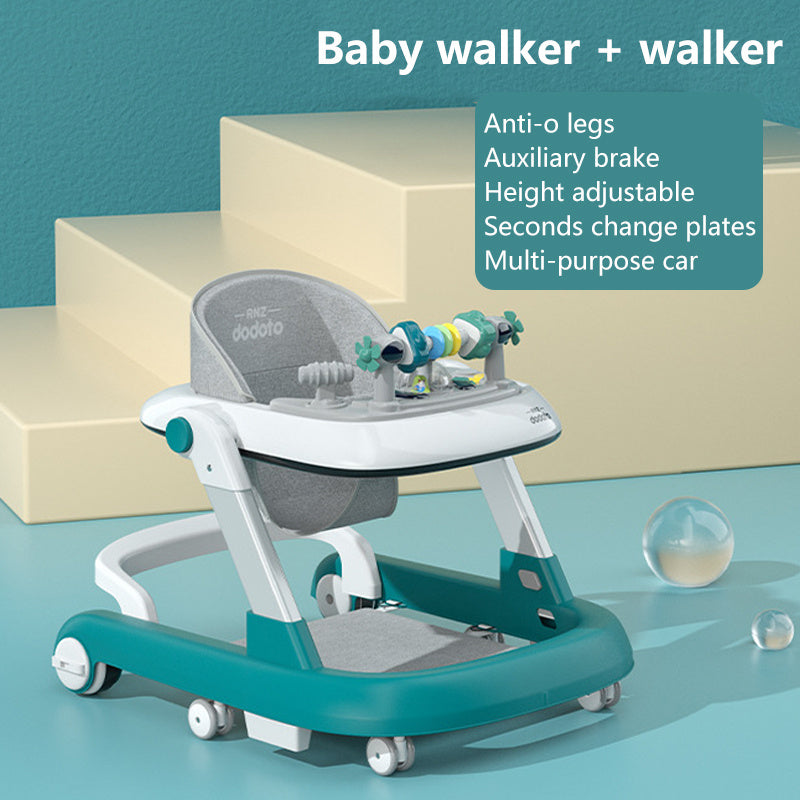 Adorable rolling walker with versatile features - perfect for sitting or pushing, a great learning tool for both indoor and outdoor use.