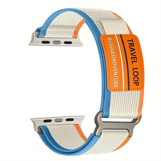 Accessories for Men and Women's Watches - Ultra Nylon Loop Strap for iWatch Band Series 1-9.