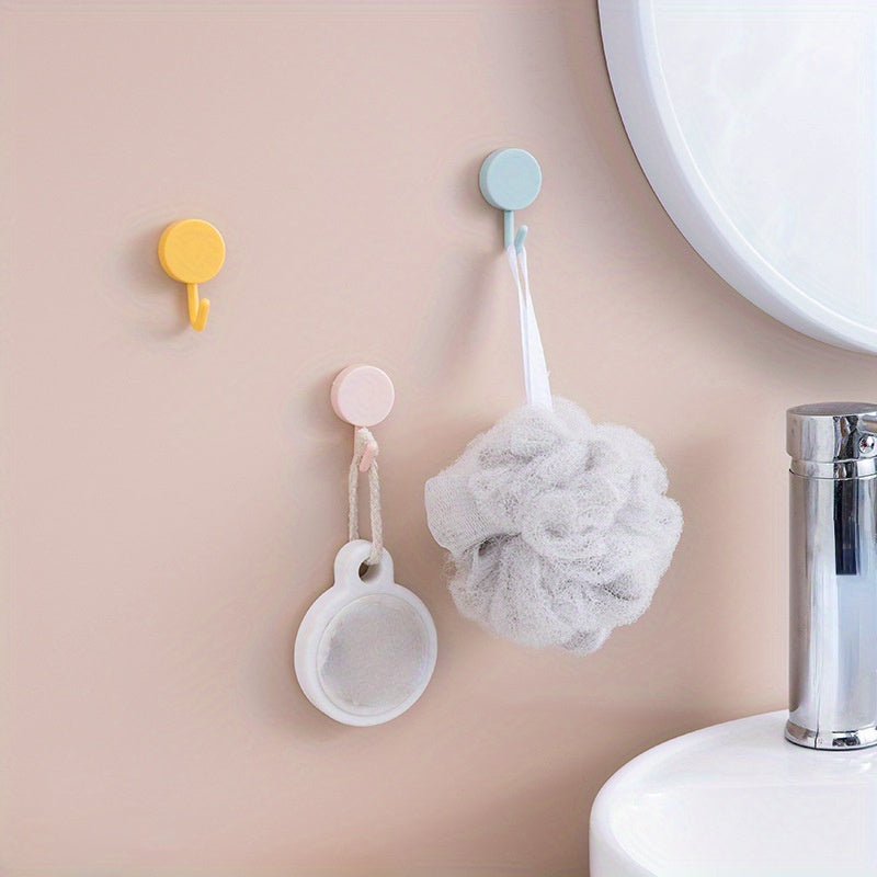 10 Self-Adhesive Strong Wall Hooks for Coats, Bags, Towels, and More