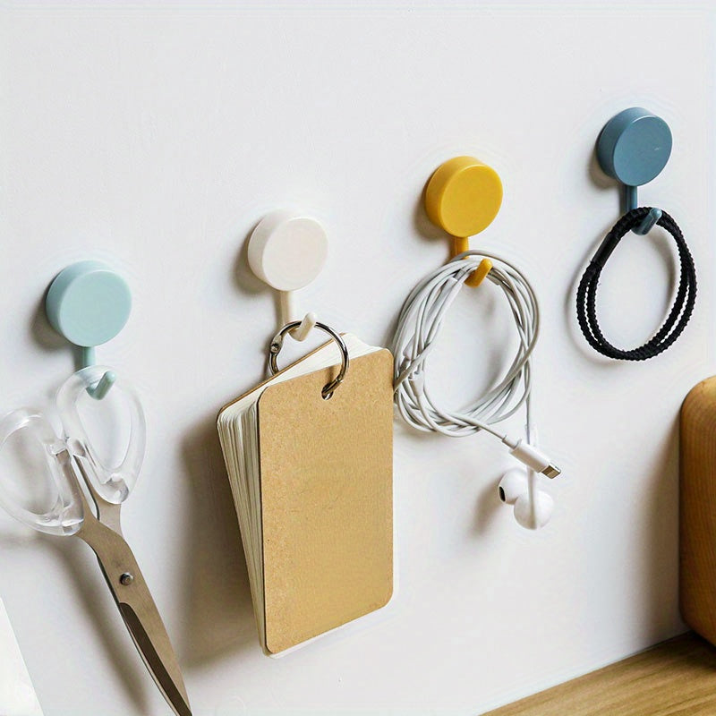 10 Self-Adhesive Strong Wall Hooks for Coats, Bags, Towels, and More