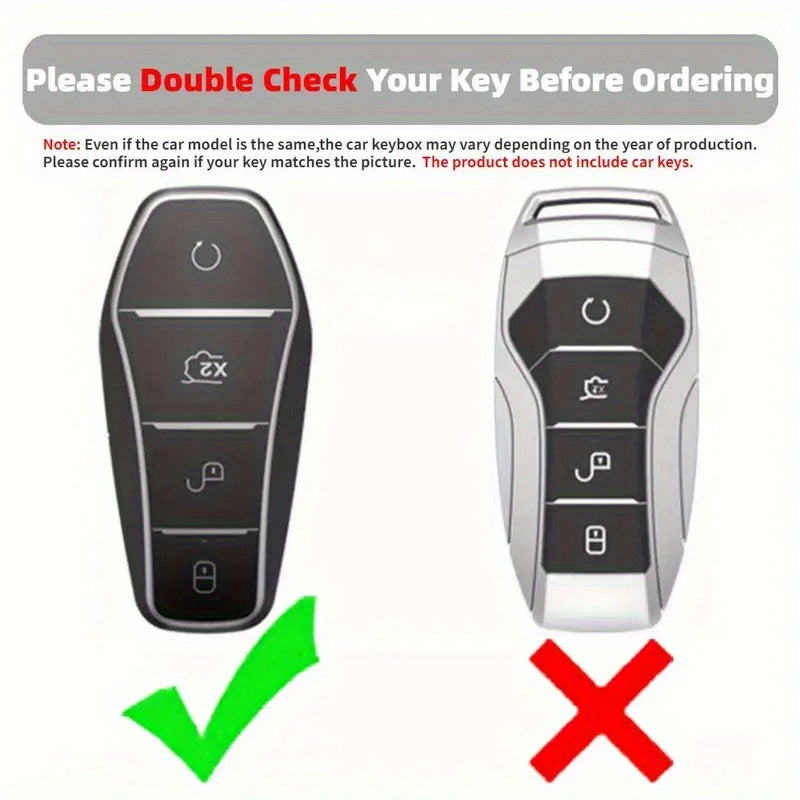 Protective cover for 4-button BYD car remote key fob shell.