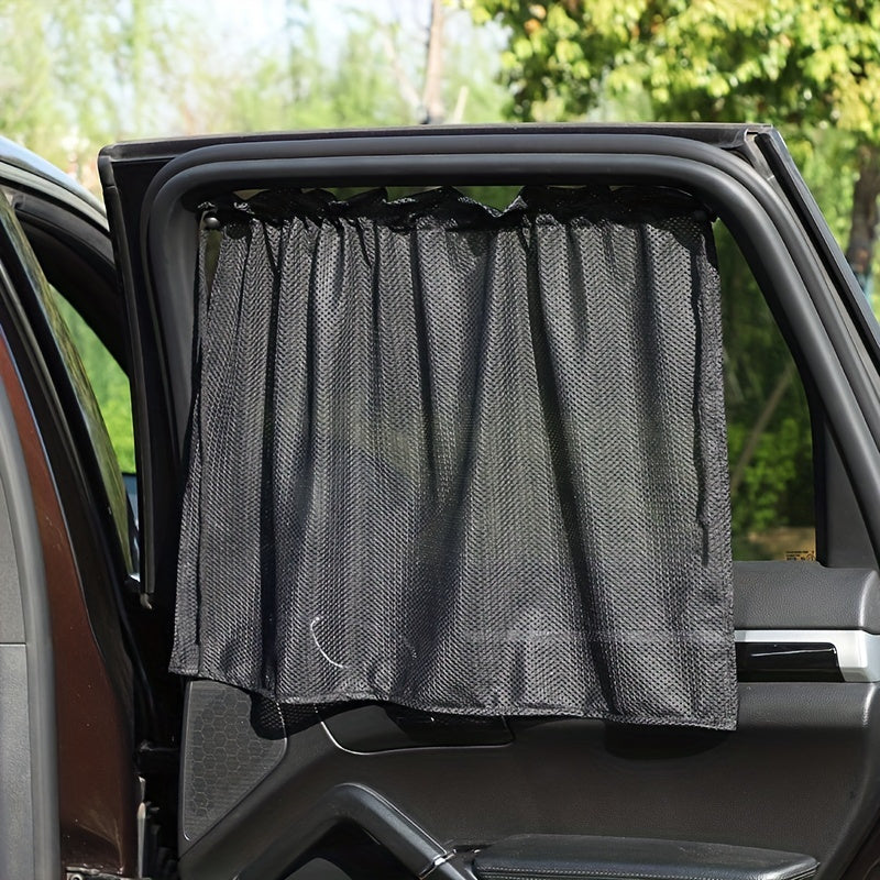 Car Sunshade Curtain for 1 piece, designed for summer use in the car to block sunlight. This visual sunshade curtain is a practical car interior accessory, making it a great gift for Christmas, Halloween, or Thanksgiving Day.