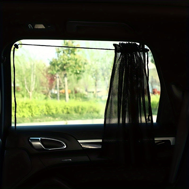 Car Sunshade Curtain for 1 piece, designed for summer use in the car to block sunlight. This visual sunshade curtain is a practical car interior accessory, making it a great gift for Christmas, Halloween, or Thanksgiving Day.