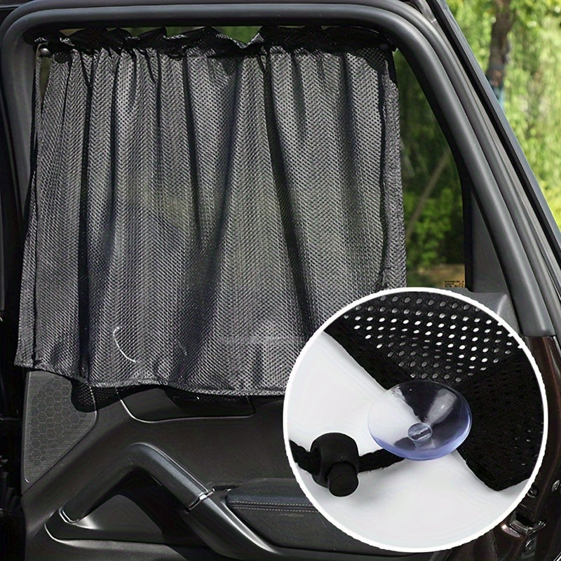 Car Sunshade Curtain for 1 piece, designed for summer use in the car to block sunlight. This visual sunshade curtain is a practical car interior accessory, making it a great gift for Christmas, Halloween, or Thanksgiving Day.