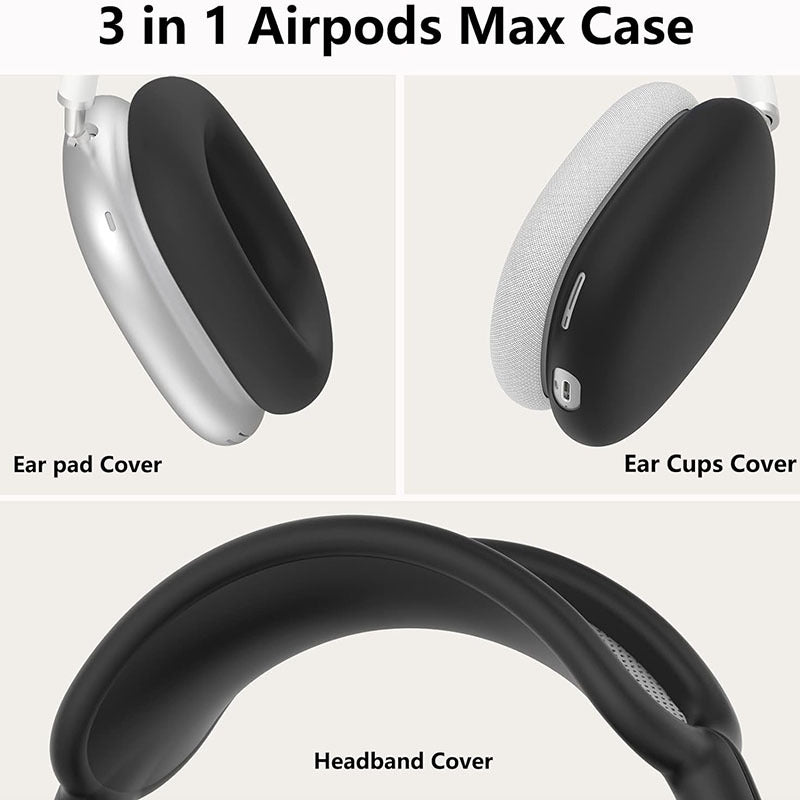 Silicone cover for AirPods Max headphones to protect against scratches and provide added comfort.