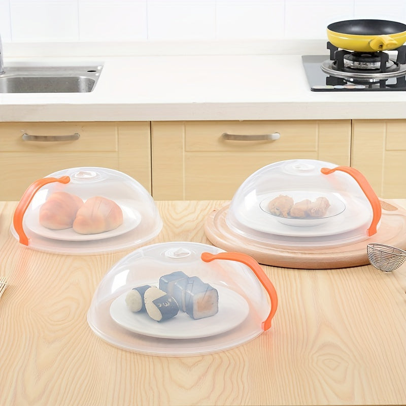 Reusable Microwave Splatter Guard - Transparent Cover with Heat Resistant Lid and Airtight Seal, Oil Proof