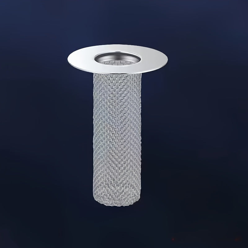 Stainless steel floor drain net with anti-hair filter for washbasin and shower room.