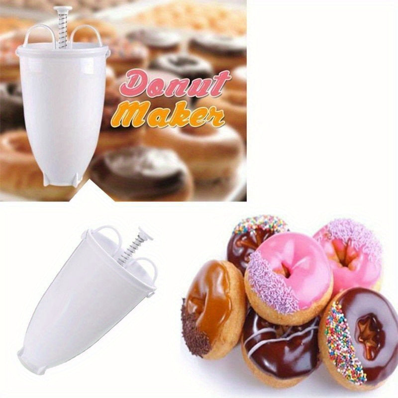 User-friendly doughnut maker kit made of food-safe PP material for DIY donut making at home.