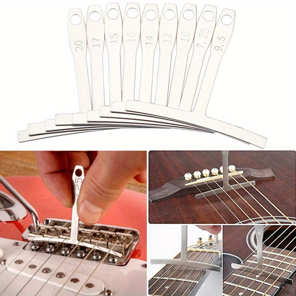 Guitar maintenance kit with essential tools for repairs and cleaning.