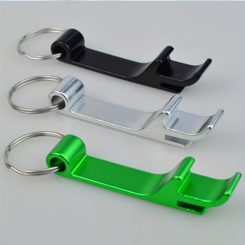 16 Metal Keychain Bottle Openers in 8 colors, practical and portable for easy beer bottle opening.