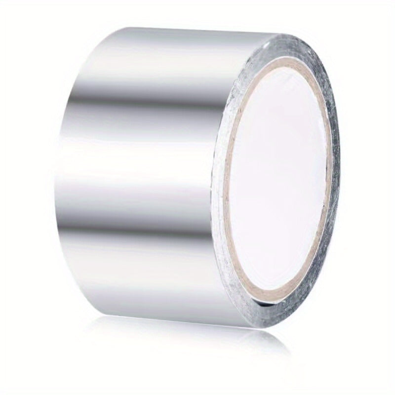 Waterproof aluminum foil tape for kitchen and bathroom - anti-mold, heat insulation, countertop sticker, 1 roll.