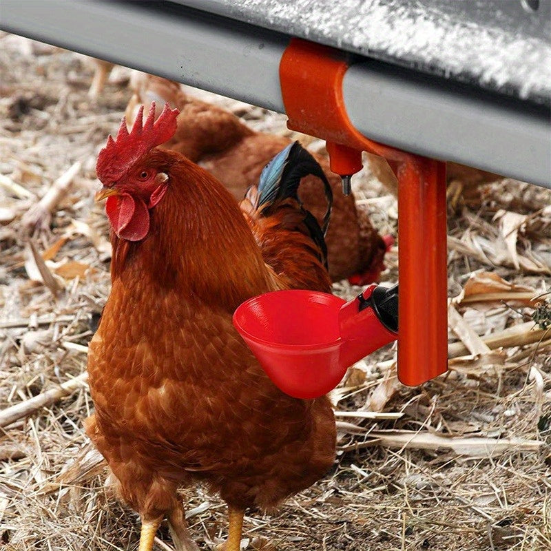 5/10/20pcs Automatic Poultry Drinking Machine Water Dispenser Bowls for Chickens, Poultry Fountains, Waterers, and Chicken Feeder Drinking Cups.