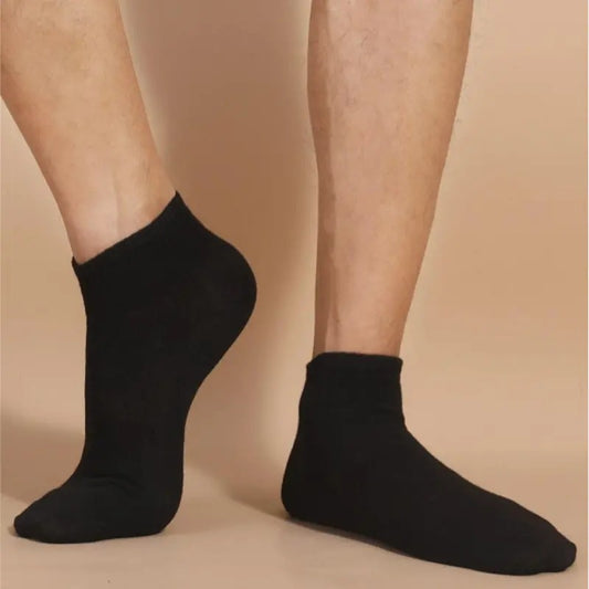 10/20 pairs of men's solid no show socks, comfortable, breathable, sweat-resistant, anti-odor, invisible.