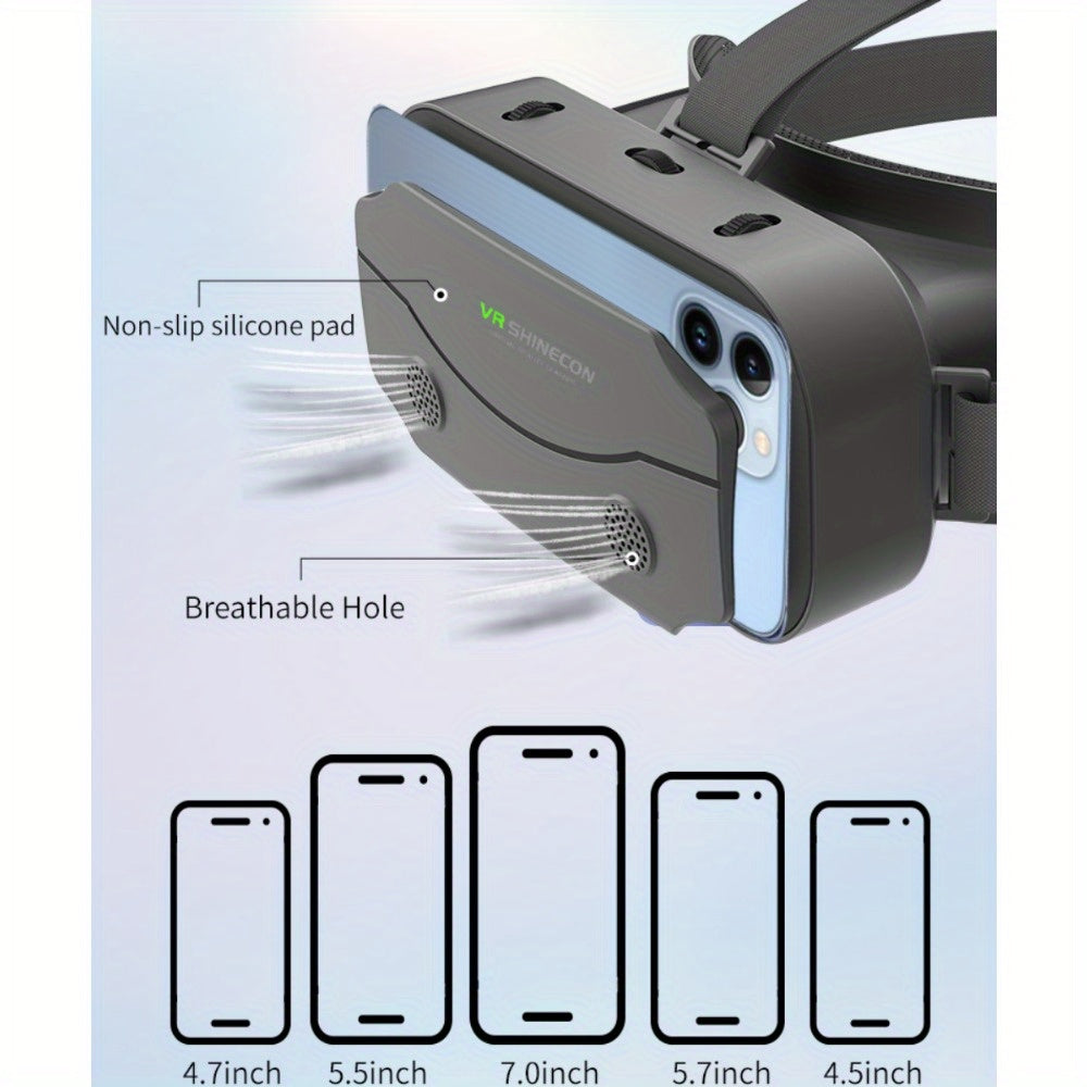 Mobile Virtual Reality 3D Glasses for iPhone & Android smartphones - Premium VR Helmet for Immersive Experience