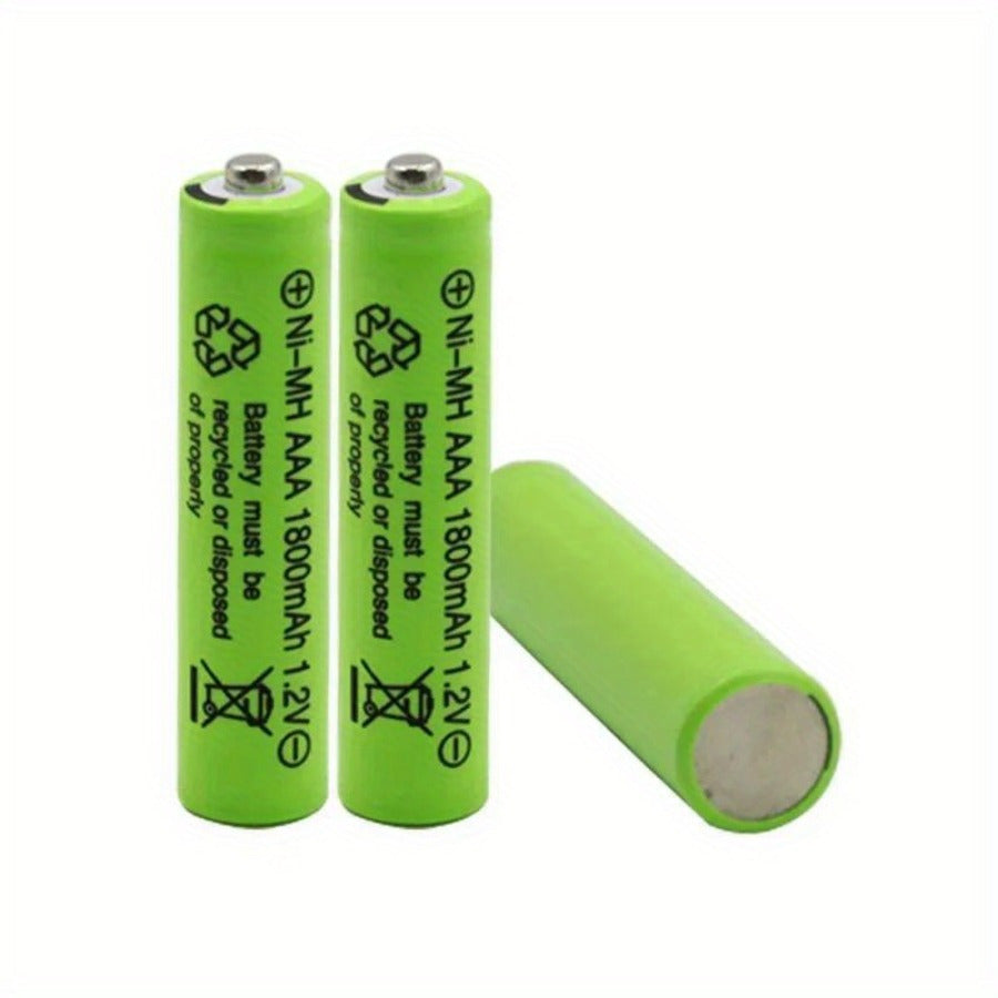 24 AAA 1800mAh Ni-MH rechargeable batteries for various devices.