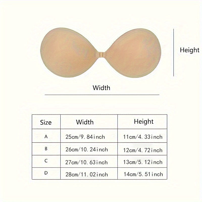 Invisible Stick-On Lift Bra: Strapless, Seamless, and Self-Adhesive with Soft Support - Women's Lingerie & Underwear