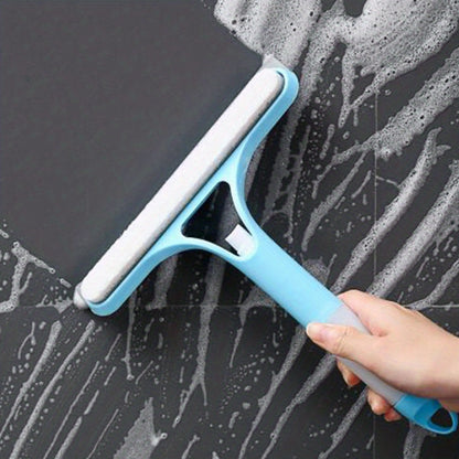 1 easy-clean glass squeegee with built-in sprayer for streak-free shine on windows, mirrors, and auto glass. Multi-functional tool with ergonomic handle and adjustable spray nozzle for