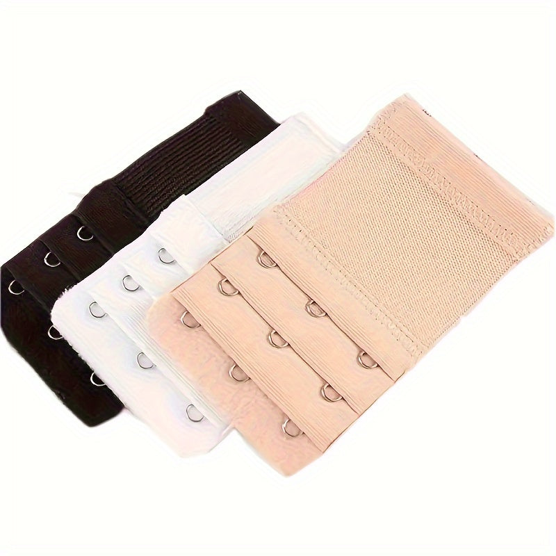 3-pc Elastic Bra Extenders for a Comfortable, Adjustable Bra Band, Perfect for Braless Look, Women's Lingerie & Underwear Accessories