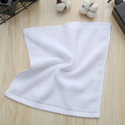 6/12/24 Cotton Absorbent White Small Square Towels, for Hotel Kitchen and Household, Multifunctional Hand and Face Towels