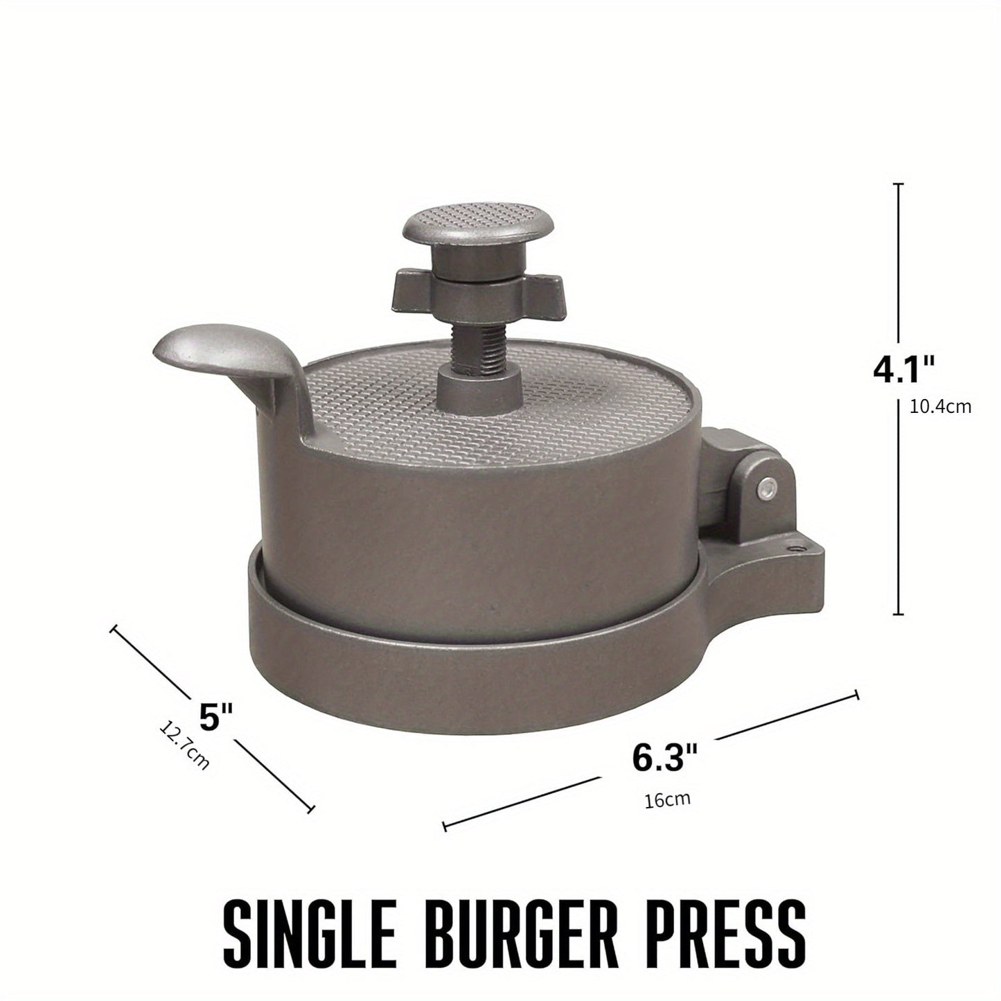 Burger Press for Perfectly Shaped Patties - Non-Stick Patty Maker for Beef, Cheese, or Veggie Burgers - Ideal for Outdoor BBQs and Picnics - Essential Kitchen Tool and BBQ Accessory