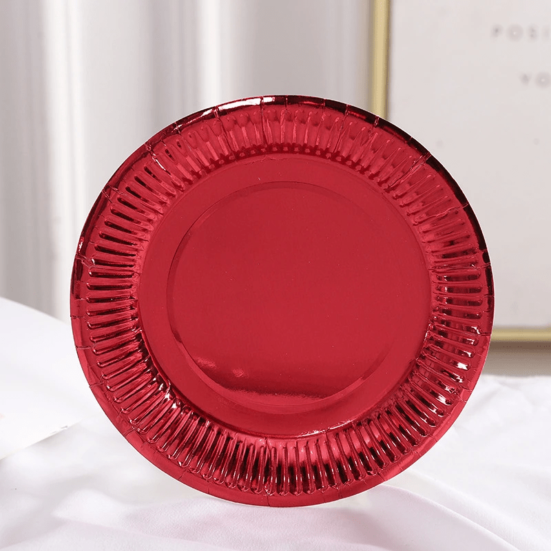 100 high-quality paper plates suitable for birthday cakes, baking dishes, cake stands, and party supplies