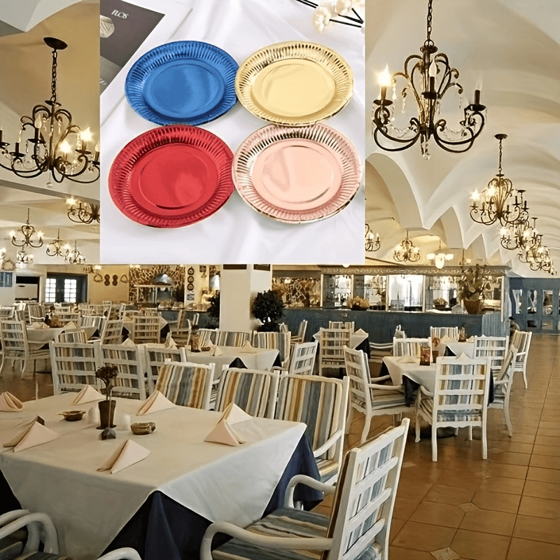 100 high-quality paper plates suitable for birthday cakes, baking dishes, cake stands, and party supplies