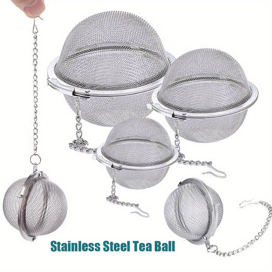 1pc Stainless Steel Mesh Tea Strainer and Steeper, also suitable for spices.