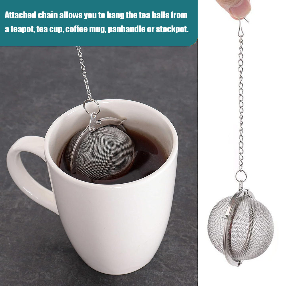 1pc Stainless Steel Mesh Tea Strainer and Steeper, also suitable for spices.