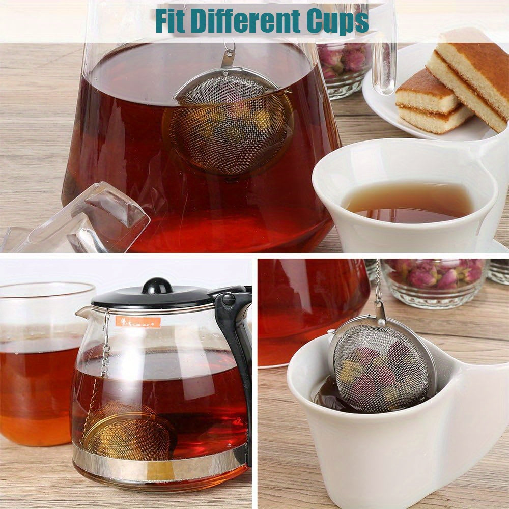 1pc Stainless Steel Mesh Tea Strainer and Steeper, also suitable for spices.