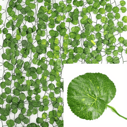 6 lifelike artificial ivy garland vines - perfect for home decor, walls, bedrooms, patios, holiday ornaments, and crafts. Resin supplies included.