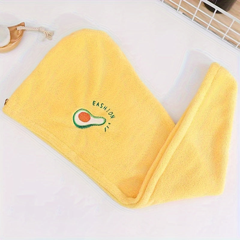 Soft, Quick-Drying Microfiber Hair Towel Cap for Women with Super Absorbent Embroidered Hair Wrap Turban - Ideal Bathroom Accessories