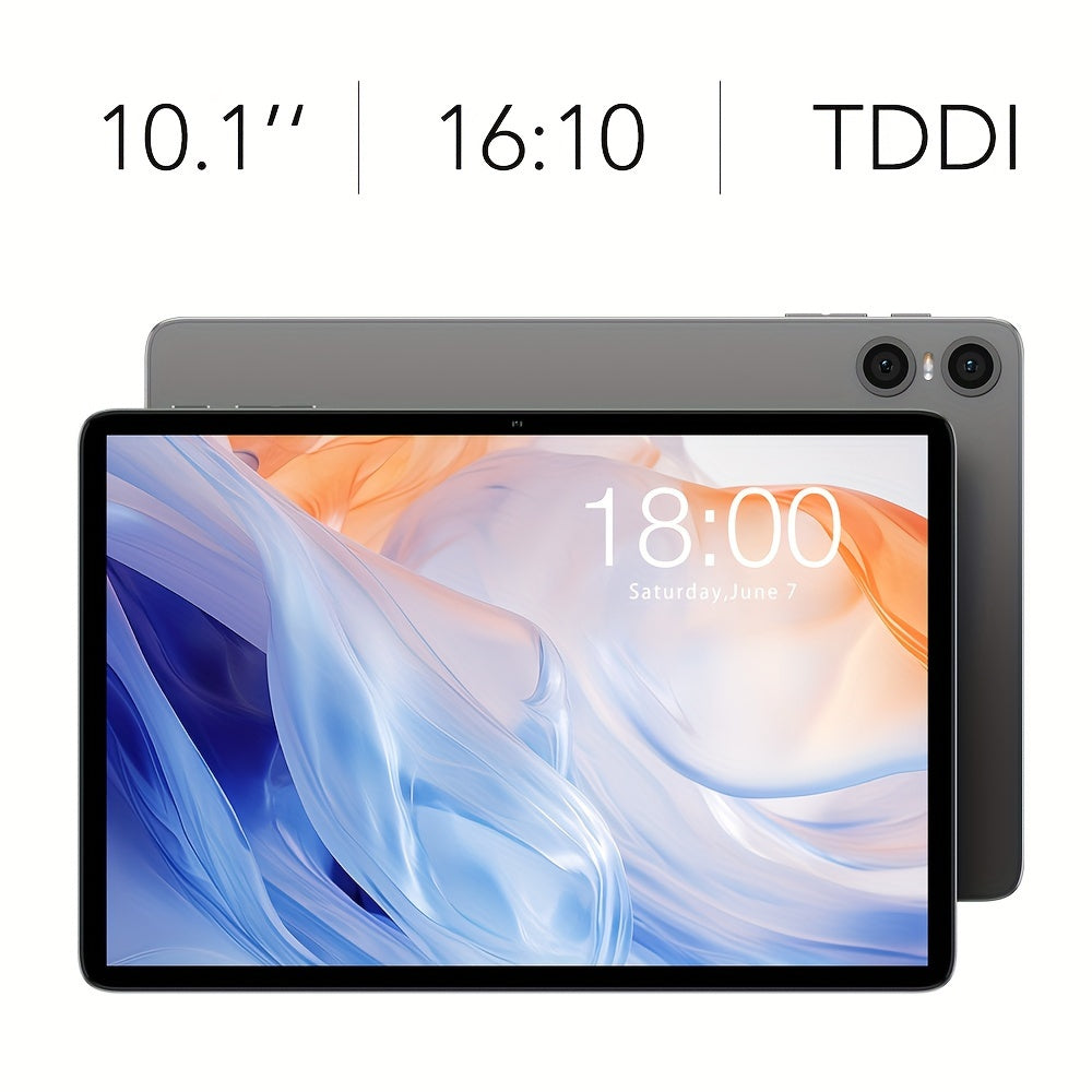 New Teclast P30T Tablet with Android 15, 10.1-inch IPS Display, 4GB+8GB RAM 128GB ROM, 1TB TF Card Extension, Unisoc T606 CPU, 6000mAh Battery, WiFi6, Keyboard, Case, Charging Kit, Tablet