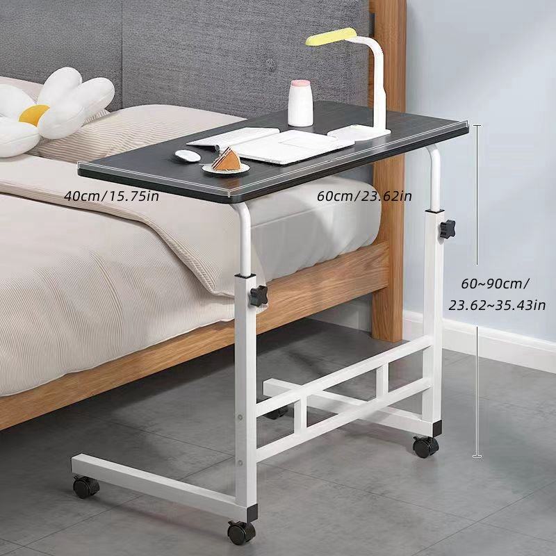 Adjustable & portable laptop desk made of sleek wood for home, sofa, or bedside use.